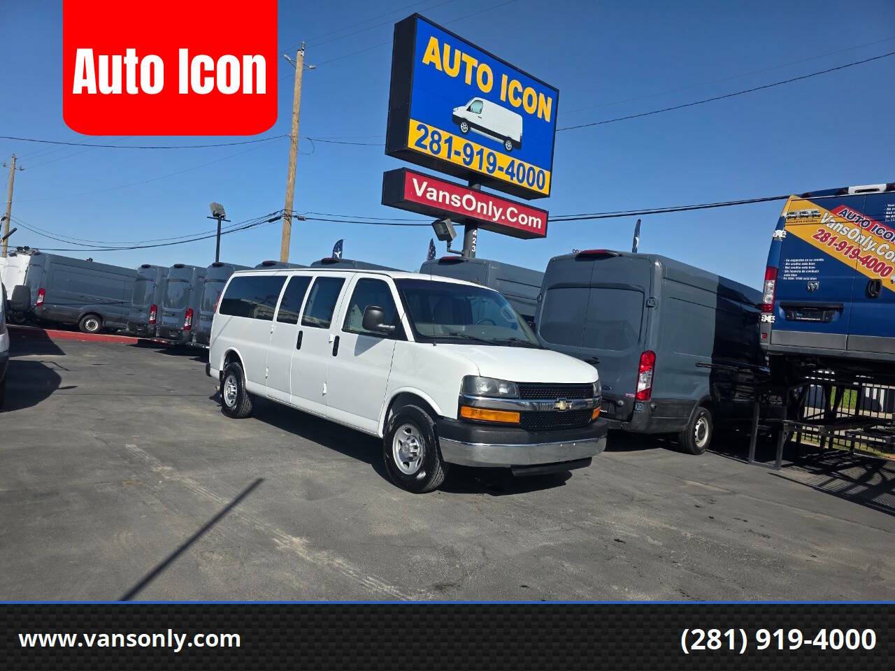 2016 Chevrolet Express Passenger LT — Passenger Van — 137,433 mi — Houston, TX