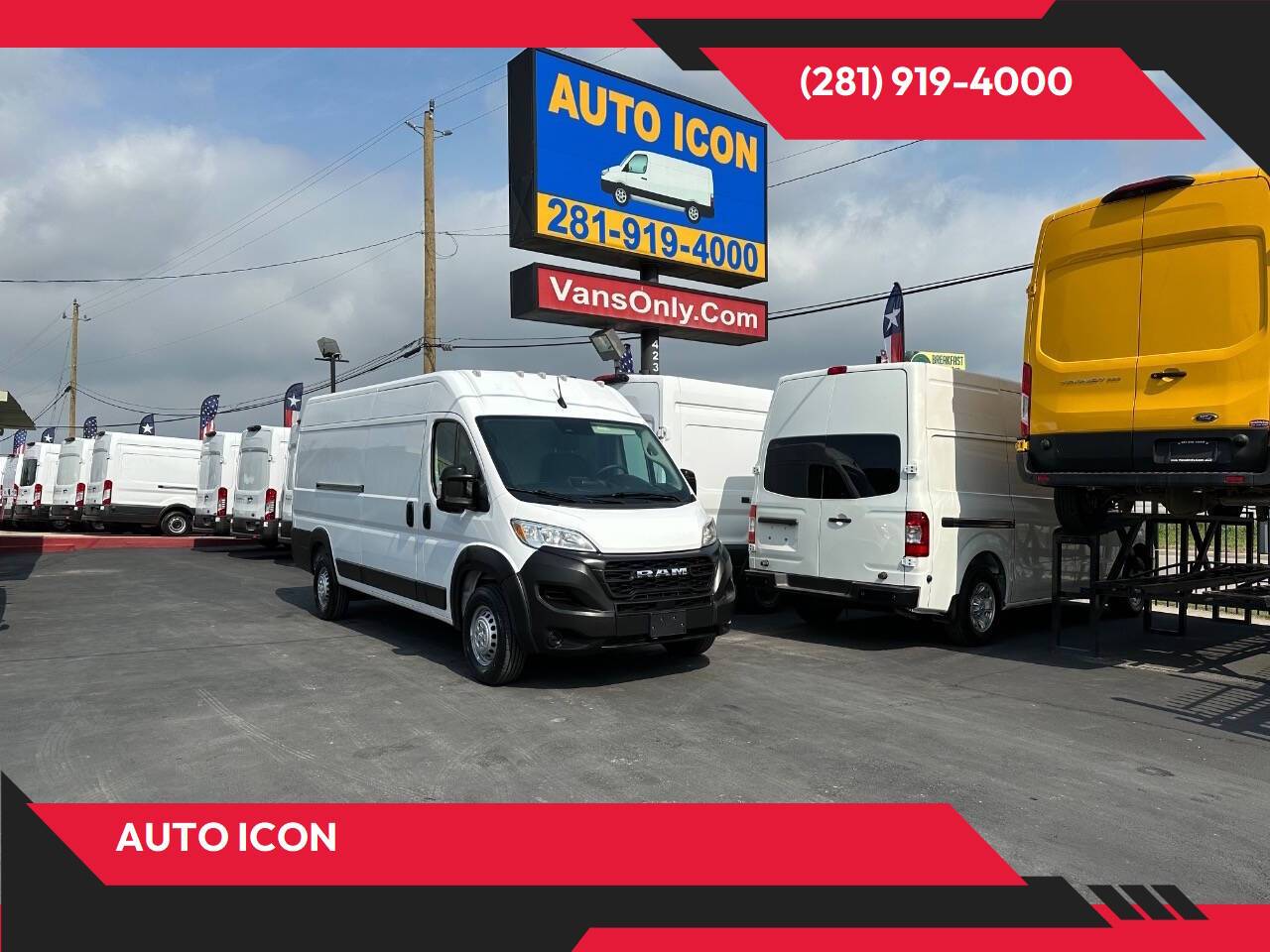 2023 Ram ProMaster Cargo Van 3500 — Cargo Van — 142,319 mi — Houston, TX