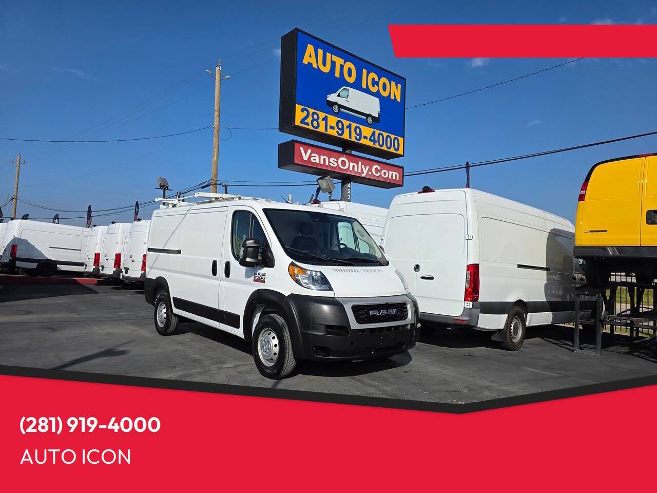2022 Ram ProMaster Cargo Van 2500 — Cargo Van — 92,309 mi — Houston, TX