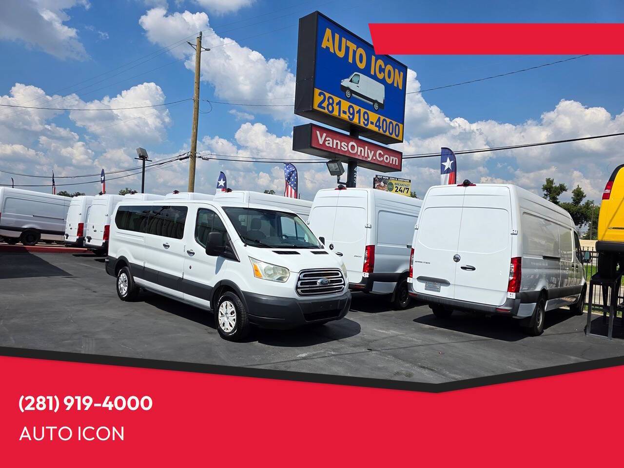 2015 Ford Transit Passenger Wagon T-350 XLT — Passenger Van — 81,413 mi — Houston, TX