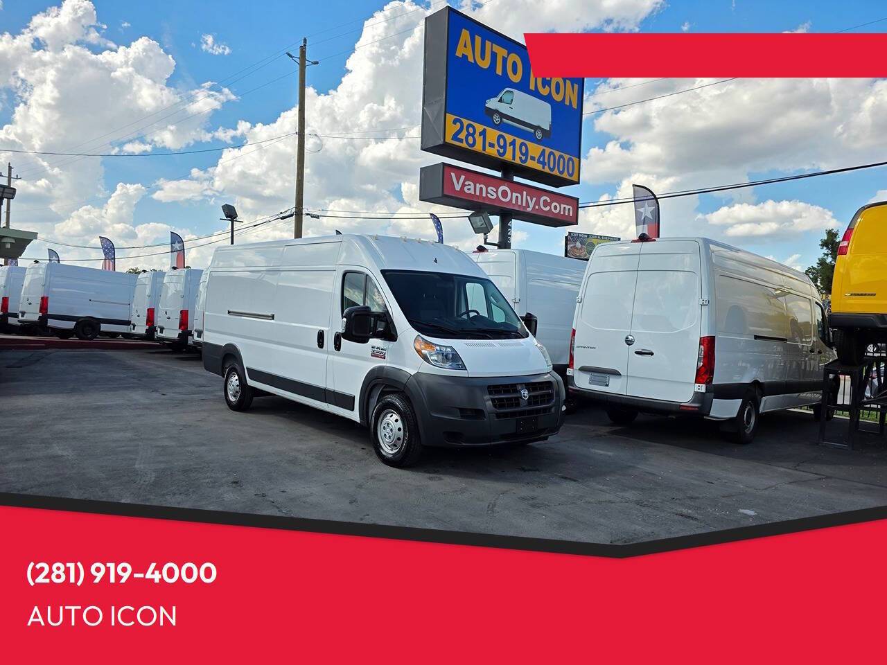 2018 Ram ProMaster Cargo Van 3500 — Cargo Van — 69,349 mi — Houston, TX