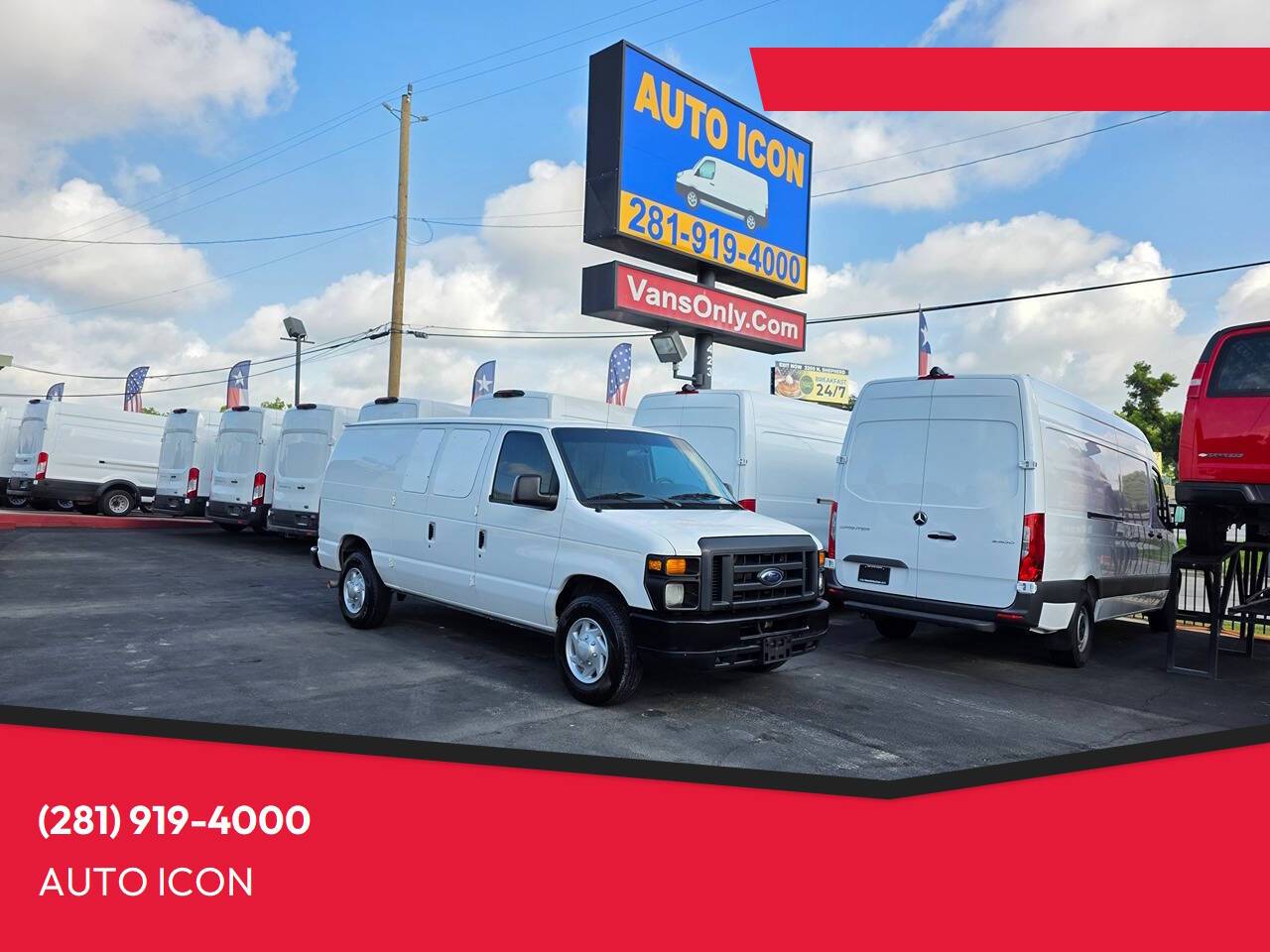 2013 Ford Econoline Cargo Van E-250 — Cargo Van — 104,628 mi — Houston, TX