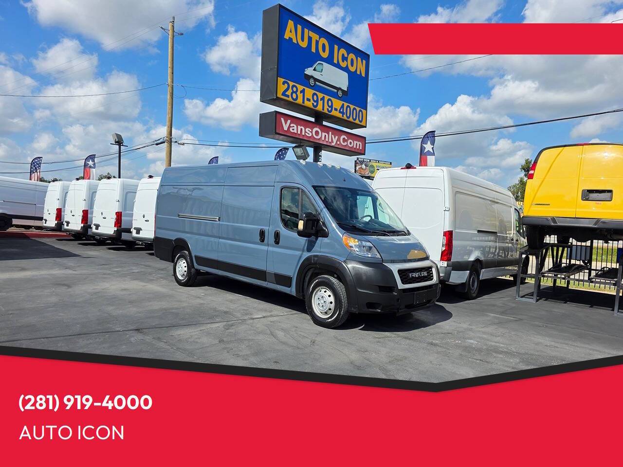 2019 Ram ProMaster Cargo Van 3500 — Cargo Van — 116,671 mi — Houston, TX