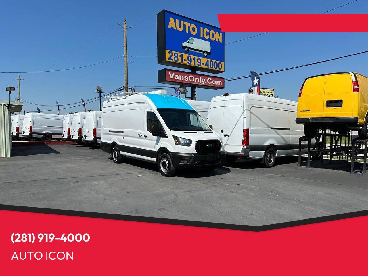 2021 Ford Transit Cargo Van T-350 — Cargo Van — 127,556 mi — Houston, TX