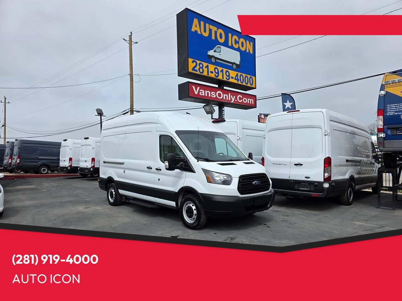 2019 Ford Transit Cargo Van T-350 — Cargo Van — 128,144 mi — Houston, TX