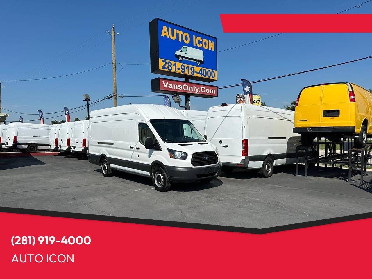 2018 Ford Transit Cargo Van T-350 — Cargo Van — 53,614 mi — Houston, TX