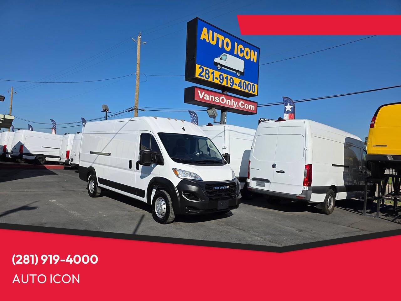 2023 Ram ProMaster Cargo Van 3500 — Cargo Van — 136,374 mi — Houston, TX