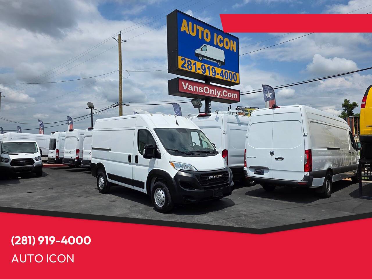 2023 Ram ProMaster Cargo Van 1500 — Cargo Van — 64,897 mi — Houston, TX