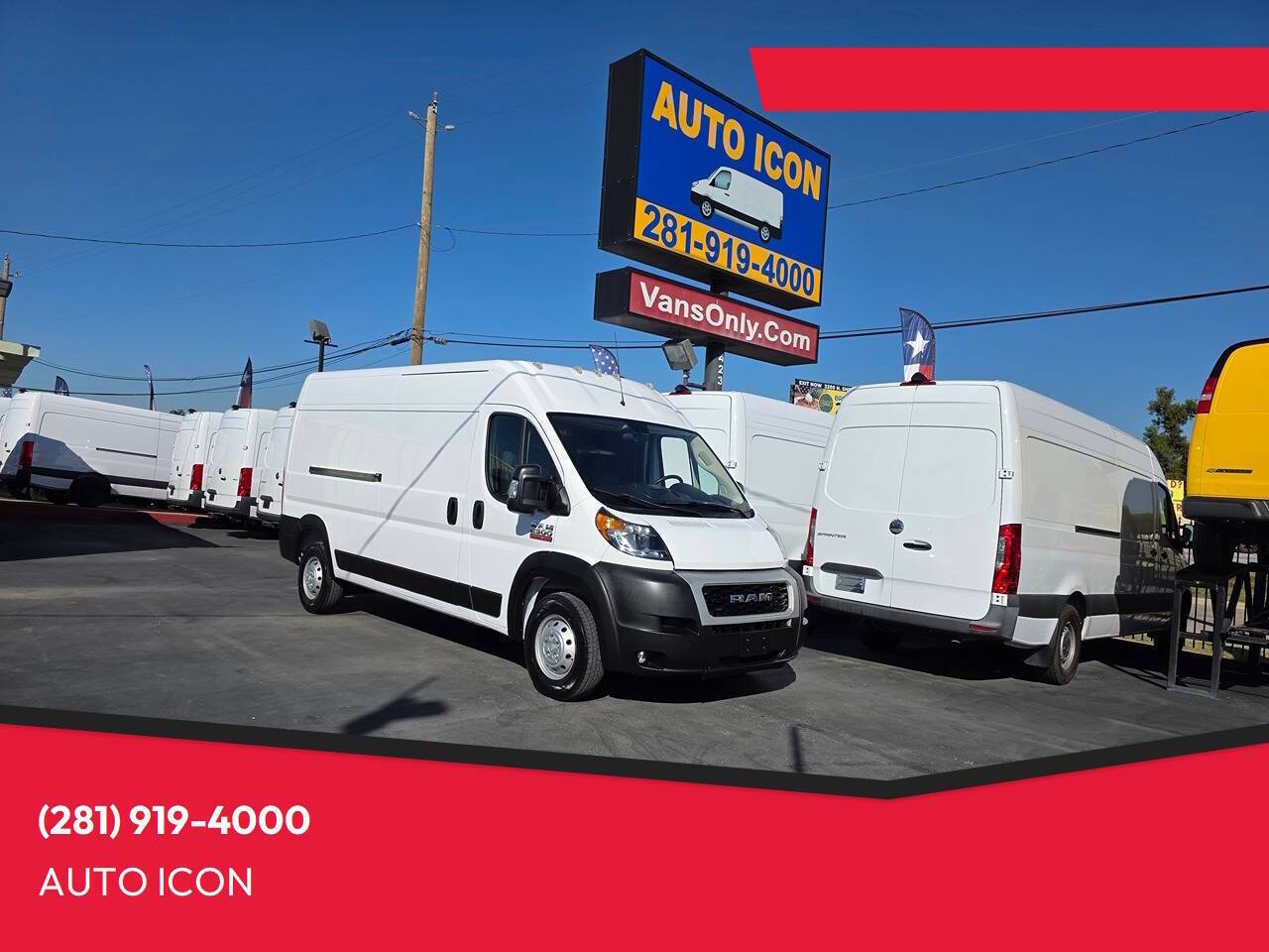 2020 Ram ProMaster Cargo Van 2500 — Cargo Van — 100,906 mi — Houston, TX