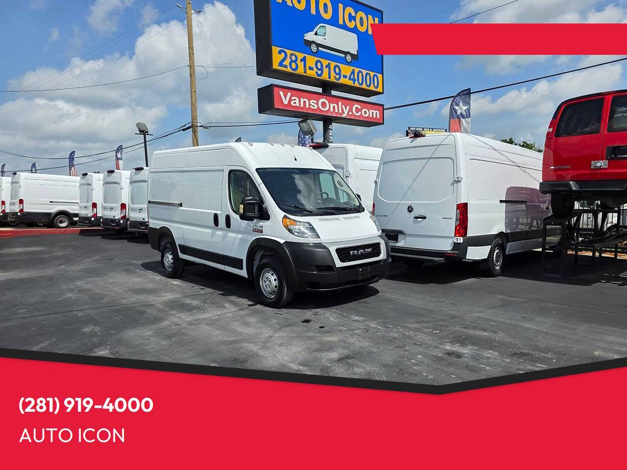 2020 Ram ProMaster Cargo Van 1500 — Cargo Van — 66,625 mi — Houston, TX