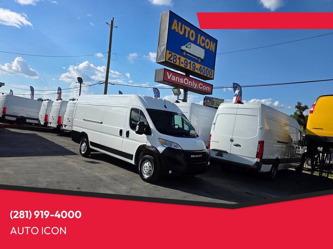 2023 Ram ProMaster Cargo Van 3500 — Cargo Van — 151,670 mi — Houston, TX