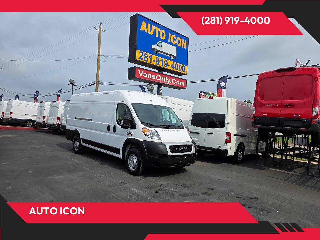 2019 Ram ProMaster Cargo Van 3500 — Cargo Van — 109,240 mi — Houston, TX