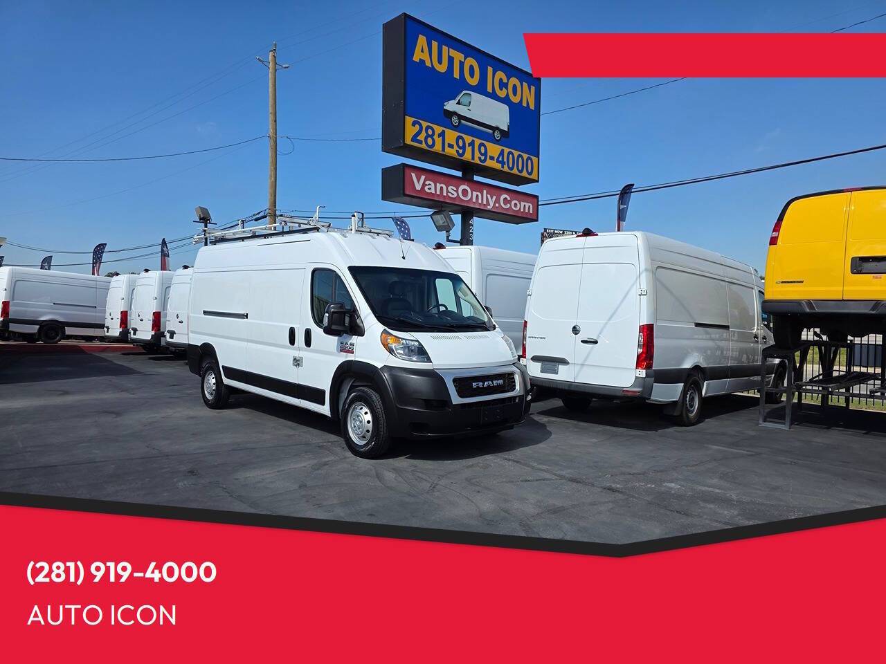 2021 Ram ProMaster Cargo Van 2500 — Cargo Van — 109,669 mi — Houston, TX