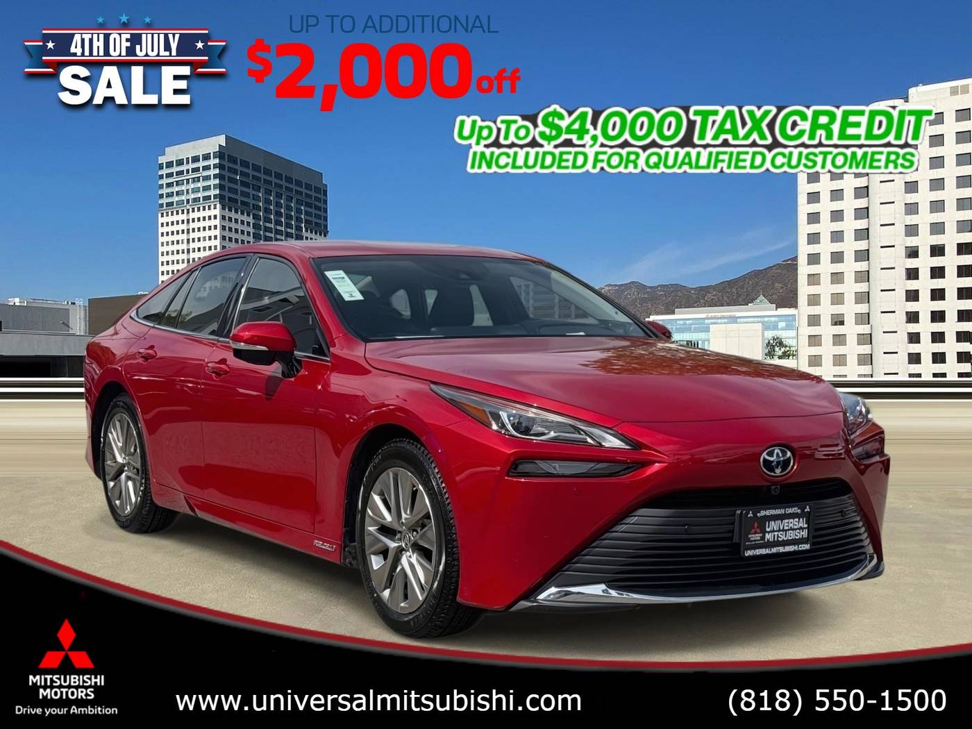 2023 Toyota Mirai XLE — Sedan — 37,775 mi — Sherman Oaks, CA