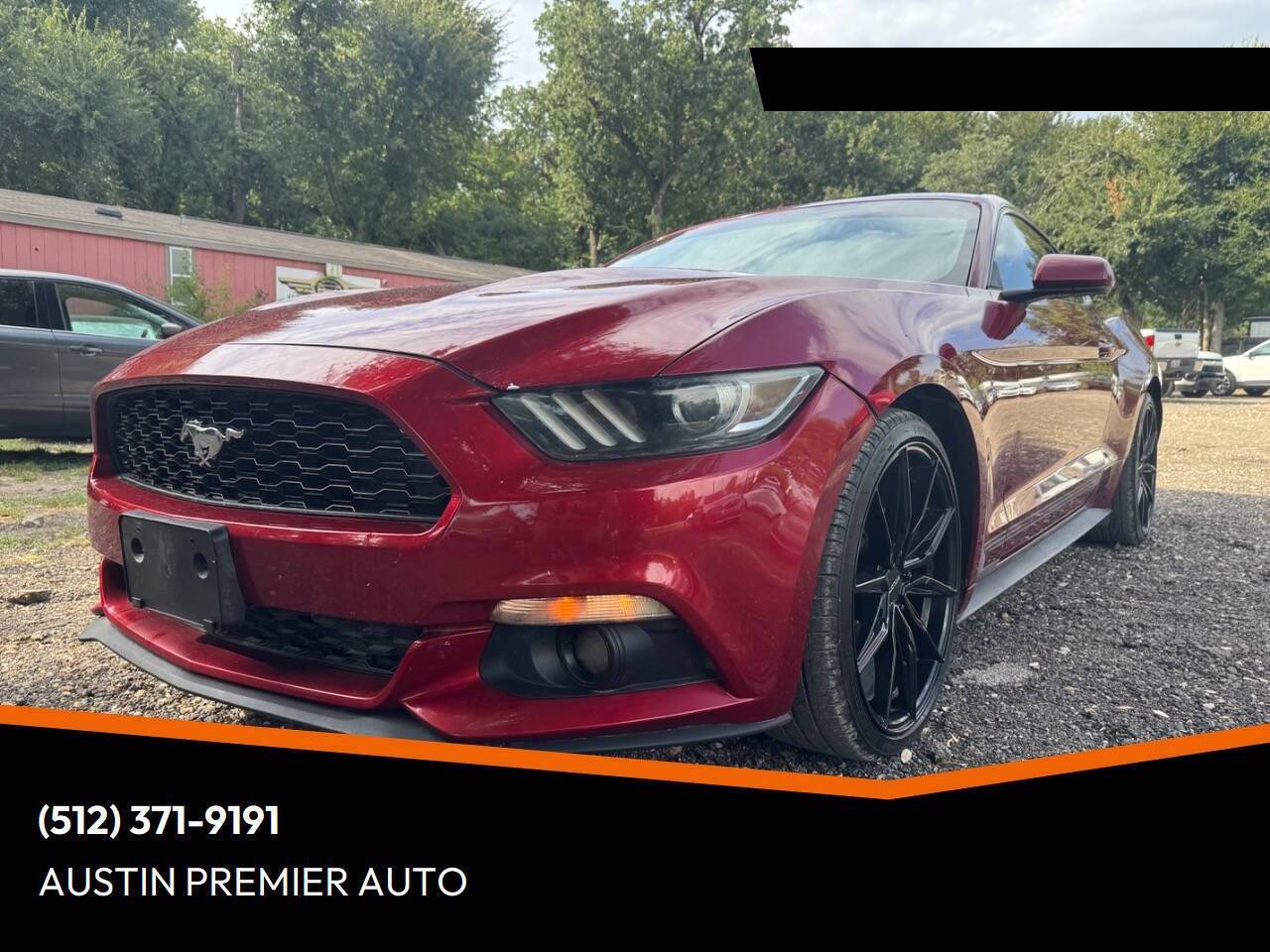 2015 Ford Mustang EcoBoost — Coupe — 84,795 mi — Austin, TX