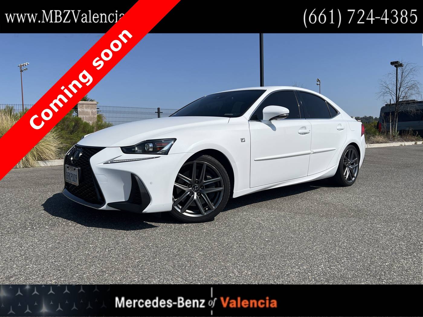 2020 Lexus IS IS 300 F Sport — Sedan — 77,141 mi — Valencia, CA