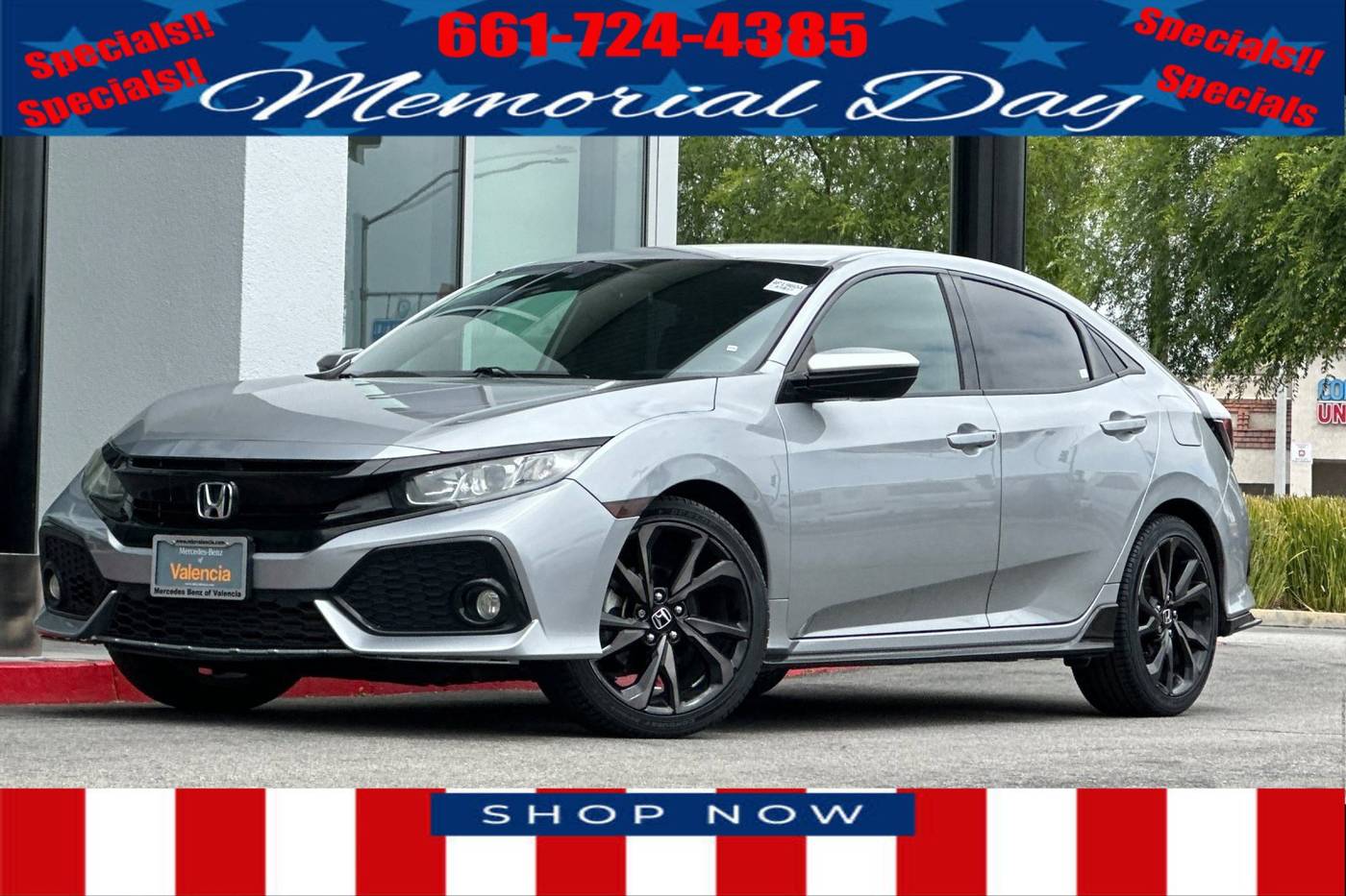 2018 Honda Civic Sport — Hatchback — 106,947 mi — Valencia, CA
