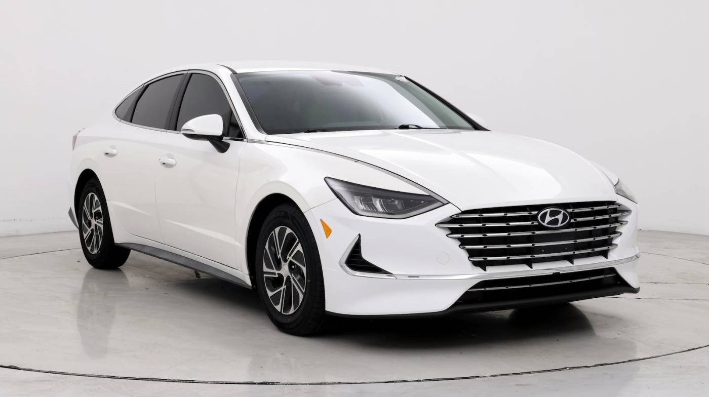 2021 Hyundai Sonata Hybrid Blue — Sedan — 30,089 mi — Las Vegas, NV