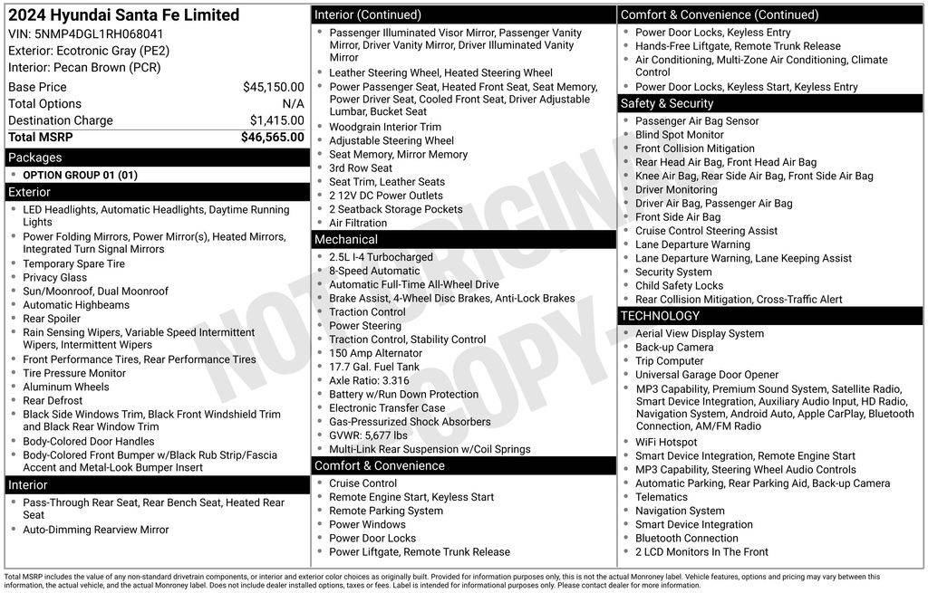 2024 Hyundai Santa Fe Limited — SUV — 26,125 mi — Colorado Springs, CO