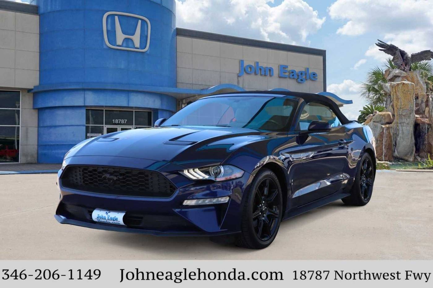 2019 Ford Mustang EcoBoost — Convertible — 63,492 mi — Houston, TX