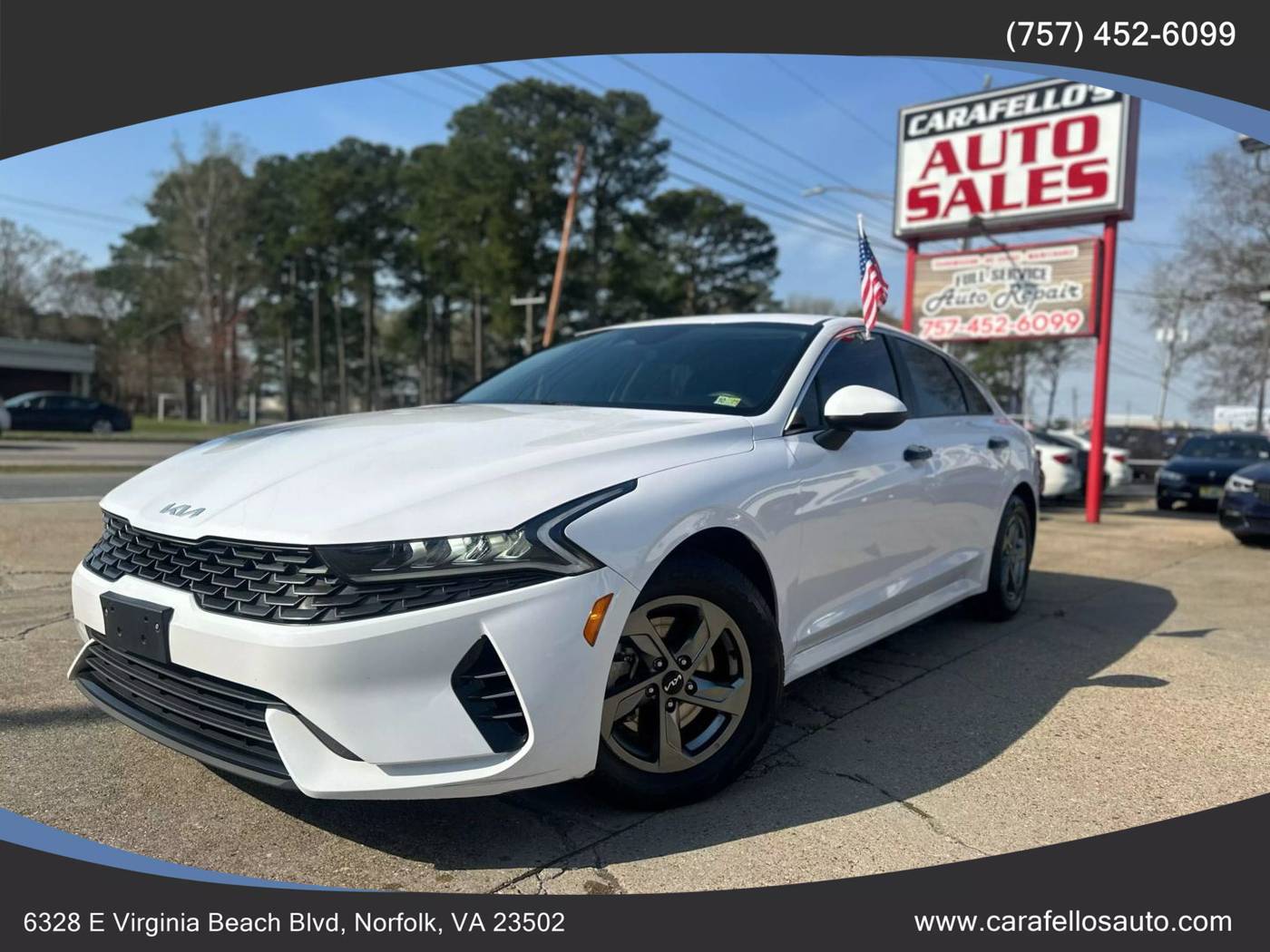 2022 Kia K5 LXS — Sedan — 99,300 mi — Norfolk, VA