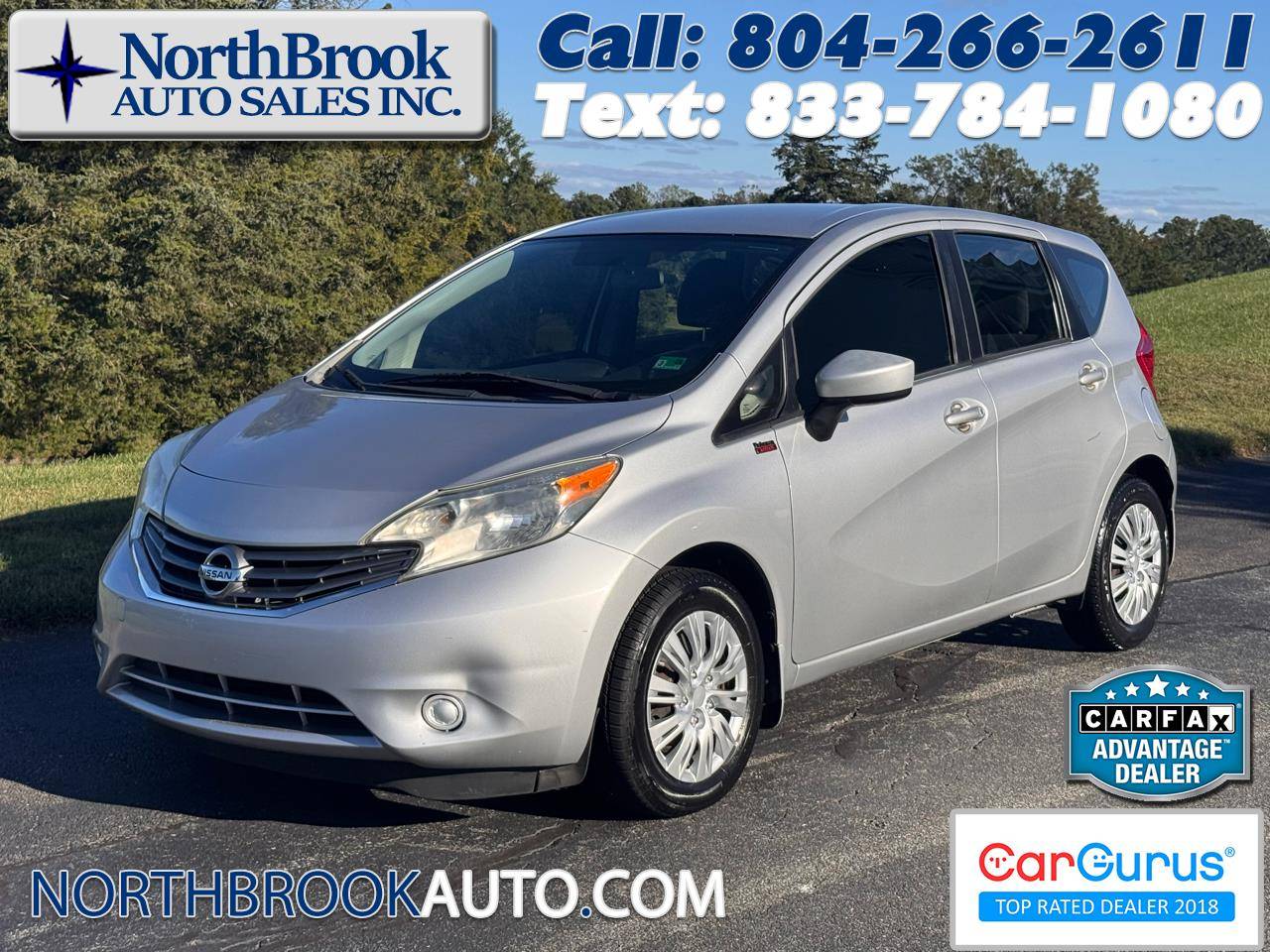 2016 Nissan Versa 1.6 S Plus — Hatchback — 55,152 mi — Glen Allen, VA