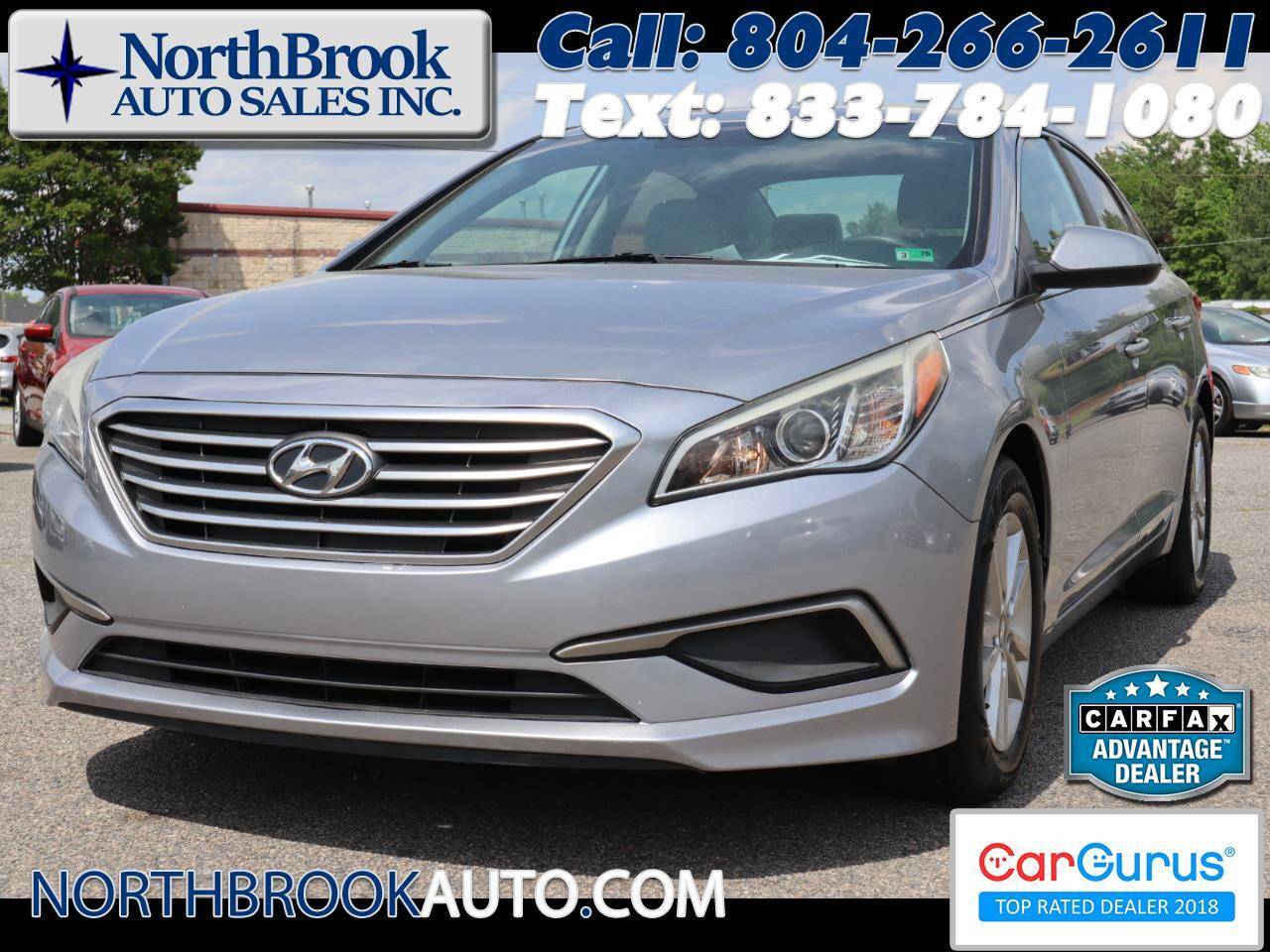 2016 Hyundai Sonata SE — Sedan — 100,017 mi — Glen Allen, VA