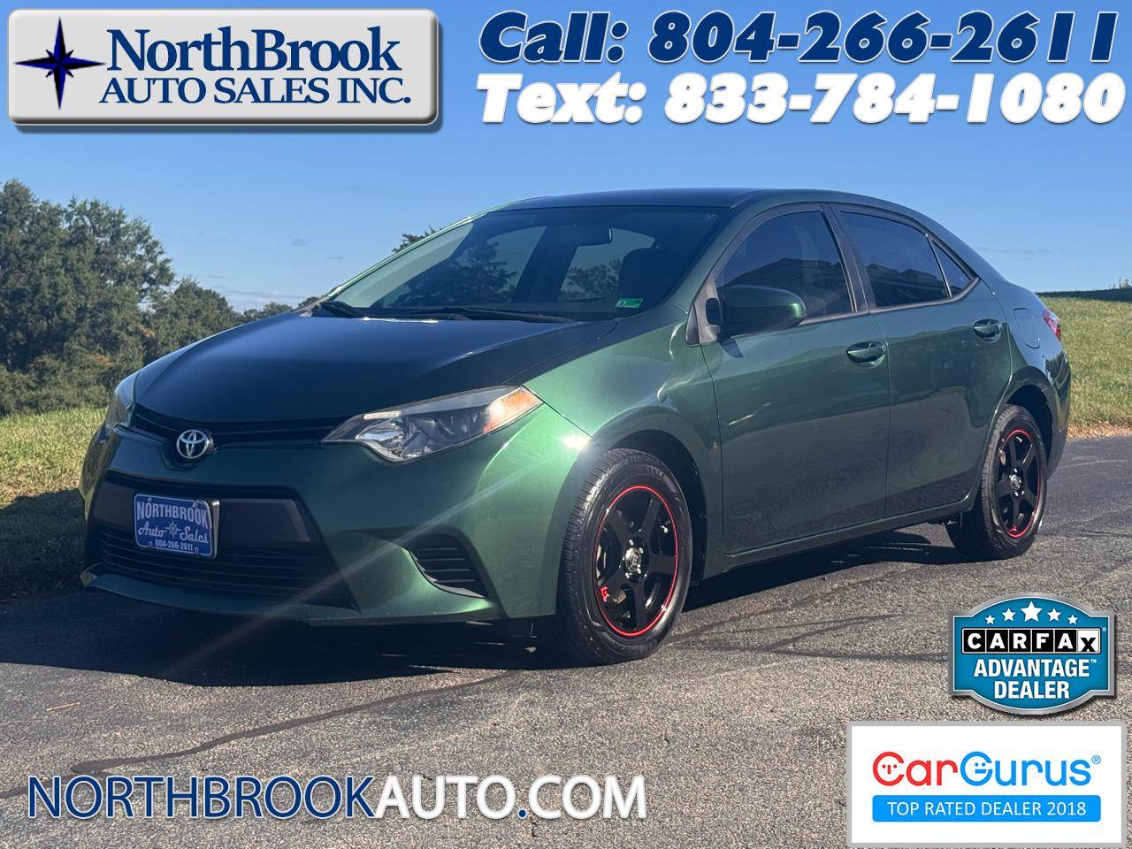 2014 Toyota Corolla LE Premium — Sedan — 77,500 mi — Glen Allen, VA