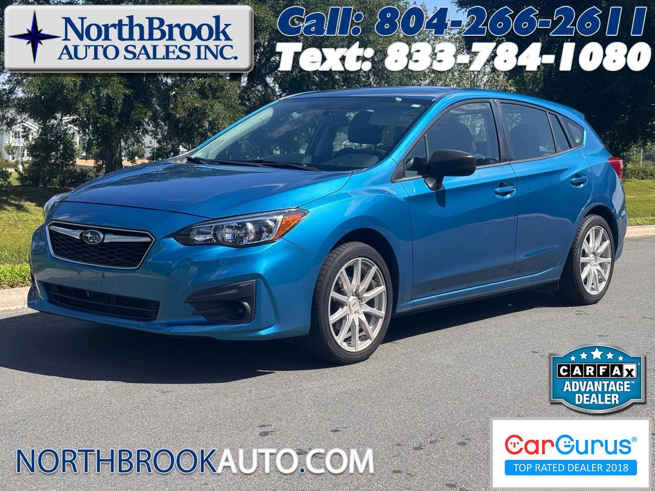 2017 Subaru Impreza 2.0i — Hatchback — 76,300 mi — Glen Allen, VA