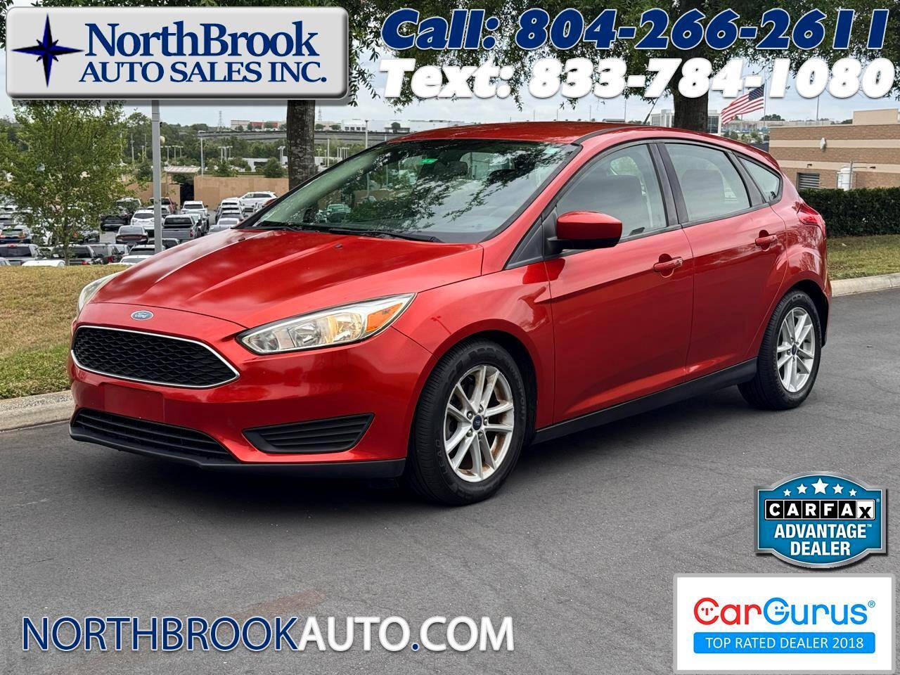 2018 Ford Focus SE — Hatchback — 100,802 mi — Glen Allen, VA