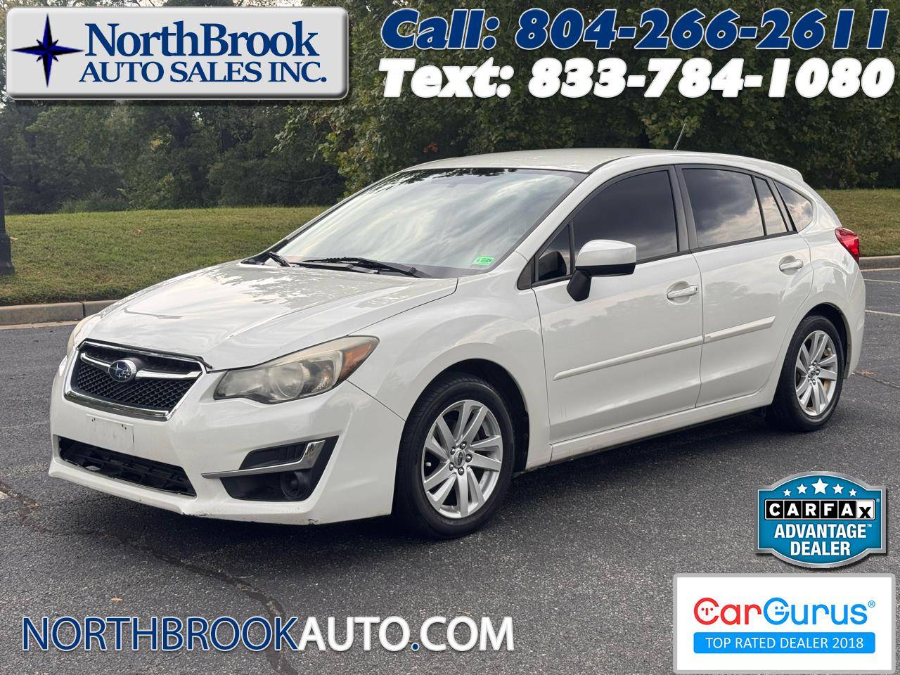 2015 Subaru Impreza 2.0i Premium — Wagon — 121,985 mi — Glen Allen, VA