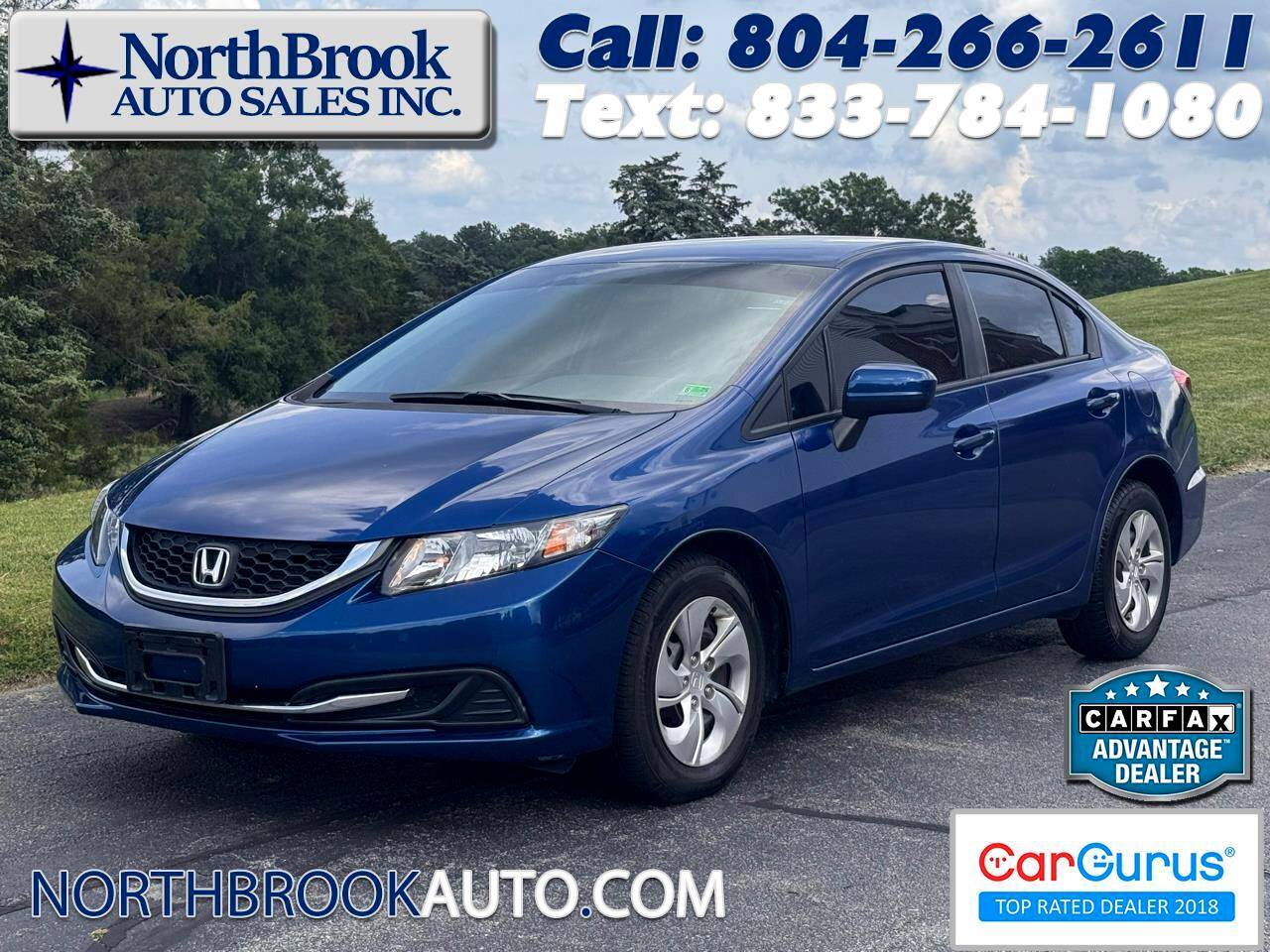 2015 Honda Civic LX — Sedan — 86,442 mi — Glen Allen, VA