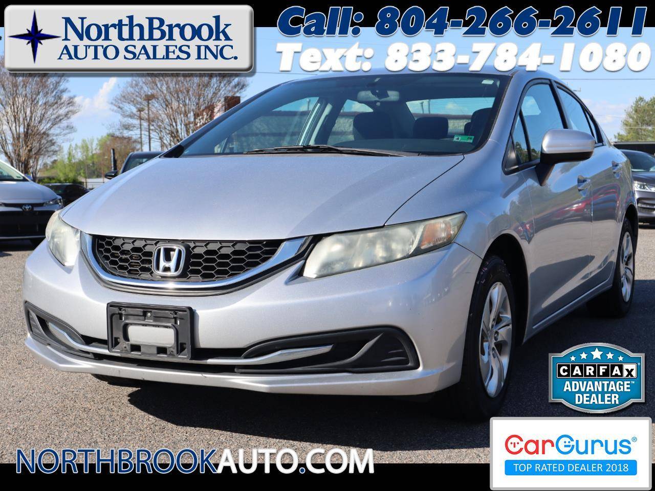 2014 Honda Civic LX — Sedan — 154,527 mi — Glen Allen, VA
