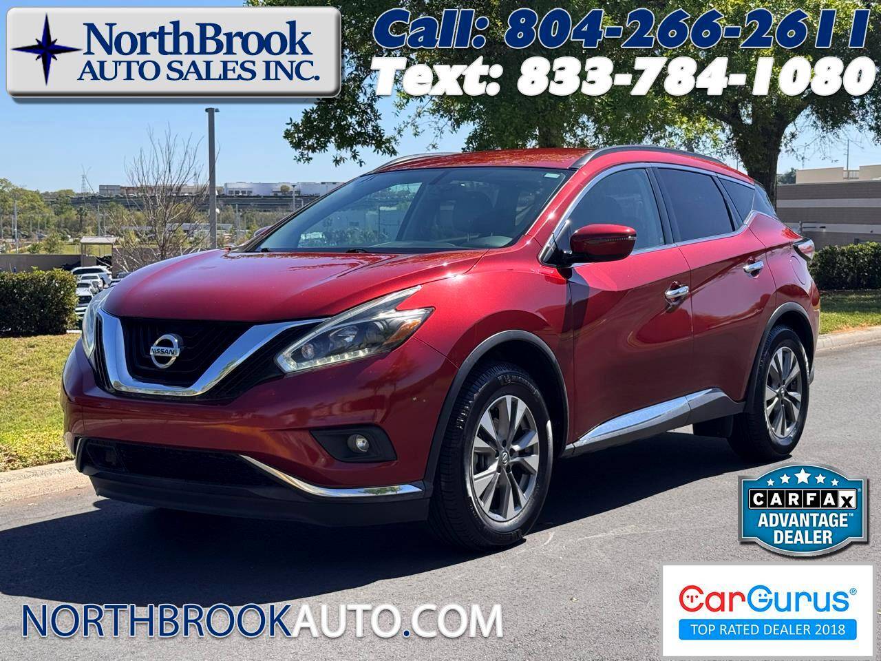 2018 Nissan Murano SV — SUV — 120,716 mi — Glen Allen, VA