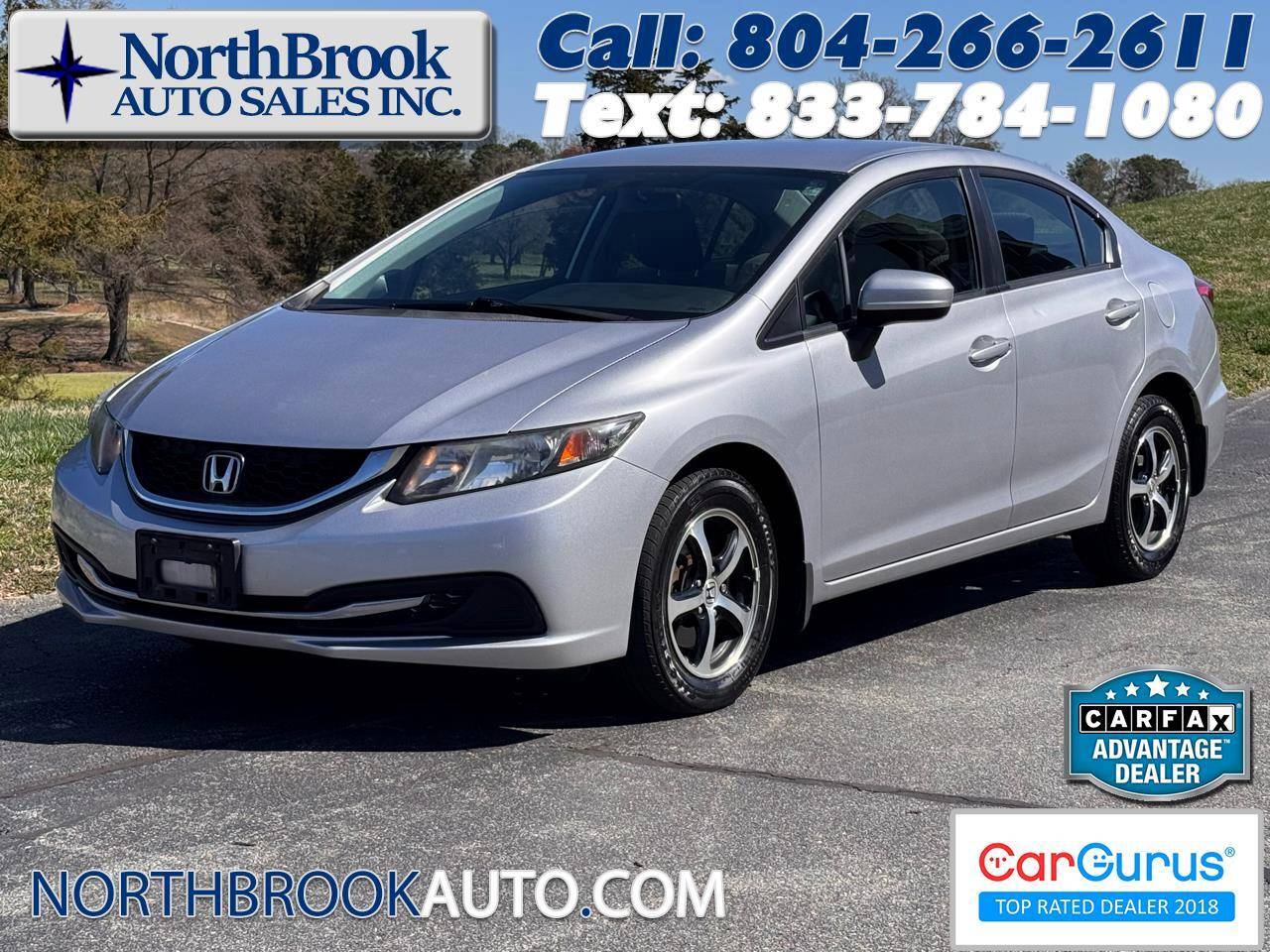 2015 Honda Civic SE — Sedan — 97,524 mi — Glen Allen, VA