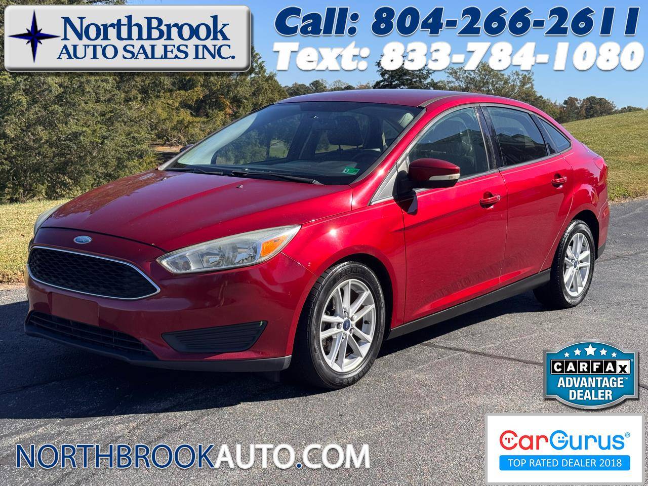 2015 Ford Focus SE — Sedan — 137,695 mi — Glen Allen, VA