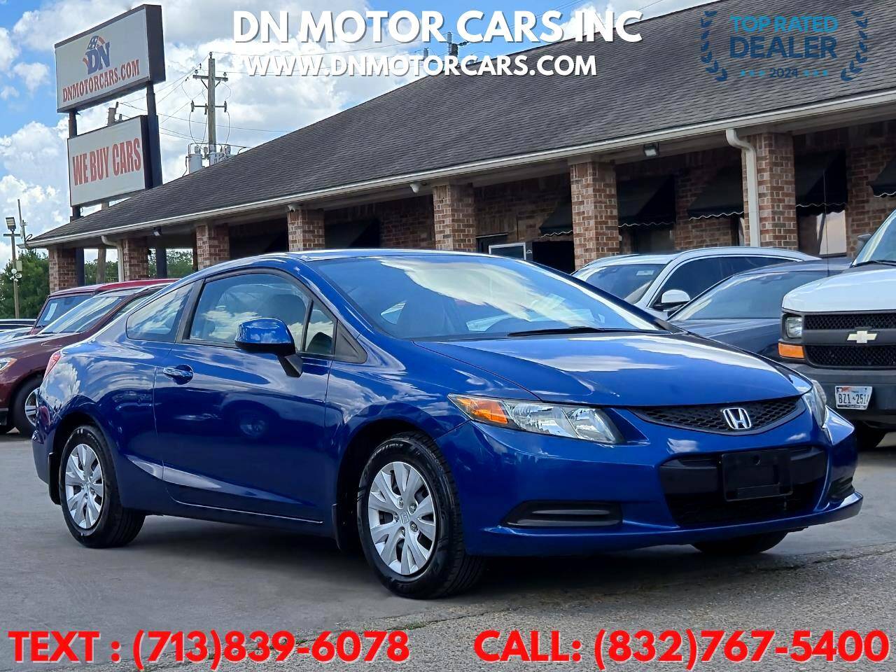 2012 Honda Civic LX — Coupe — 162,958 mi — Houston, TX