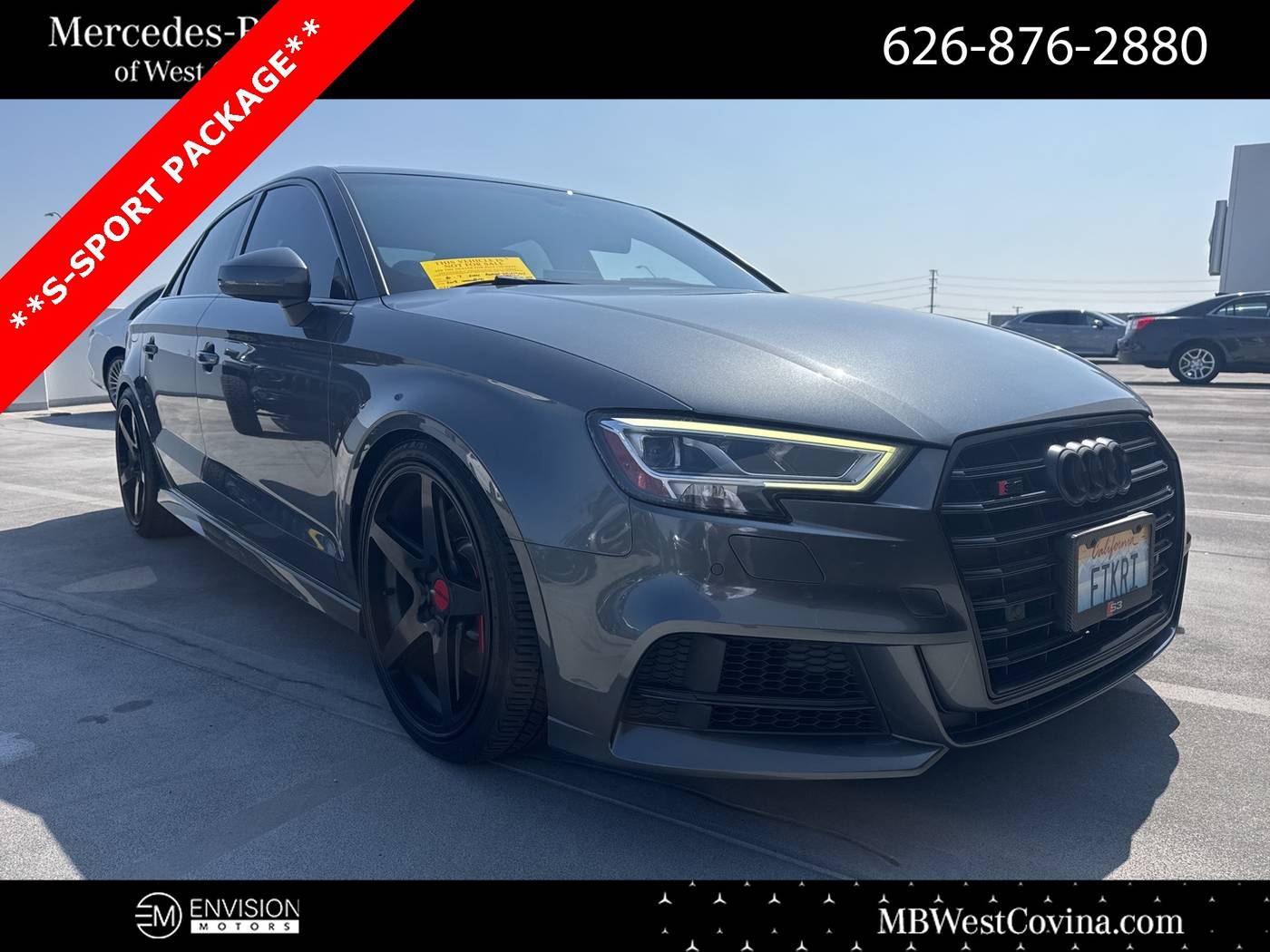 2018 Audi S3 Premium Plus — Sedan — 54,897 mi — West Covina, CA