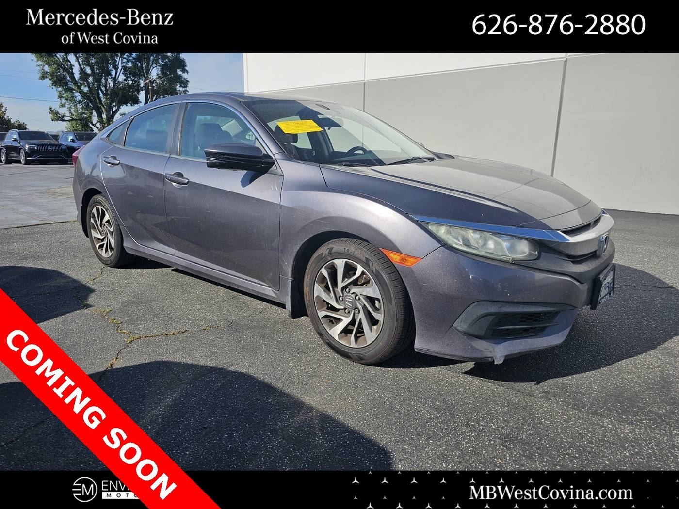 2016 Honda Civic EX — Sedan — 169,839 mi — West Covina, CA