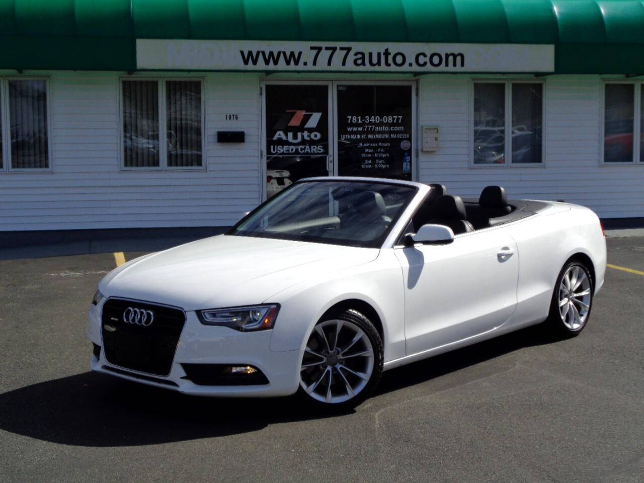 2013 Audi A5 Premium Plus — Convertible — 33,700 mi — South Weymouth, MA