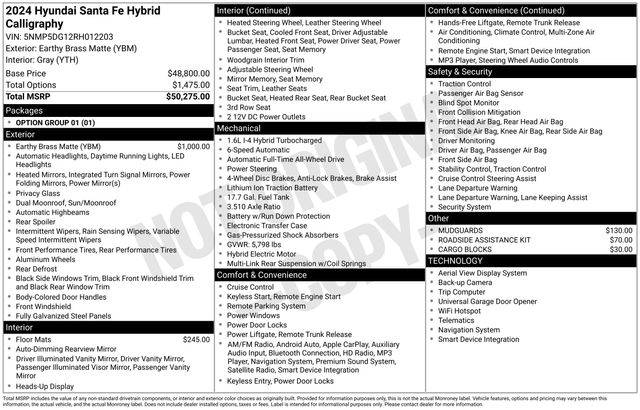 2024 Hyundai Santa Fe Hybrid Calligraphy — SUV — 22,369 mi — Madison, WI
