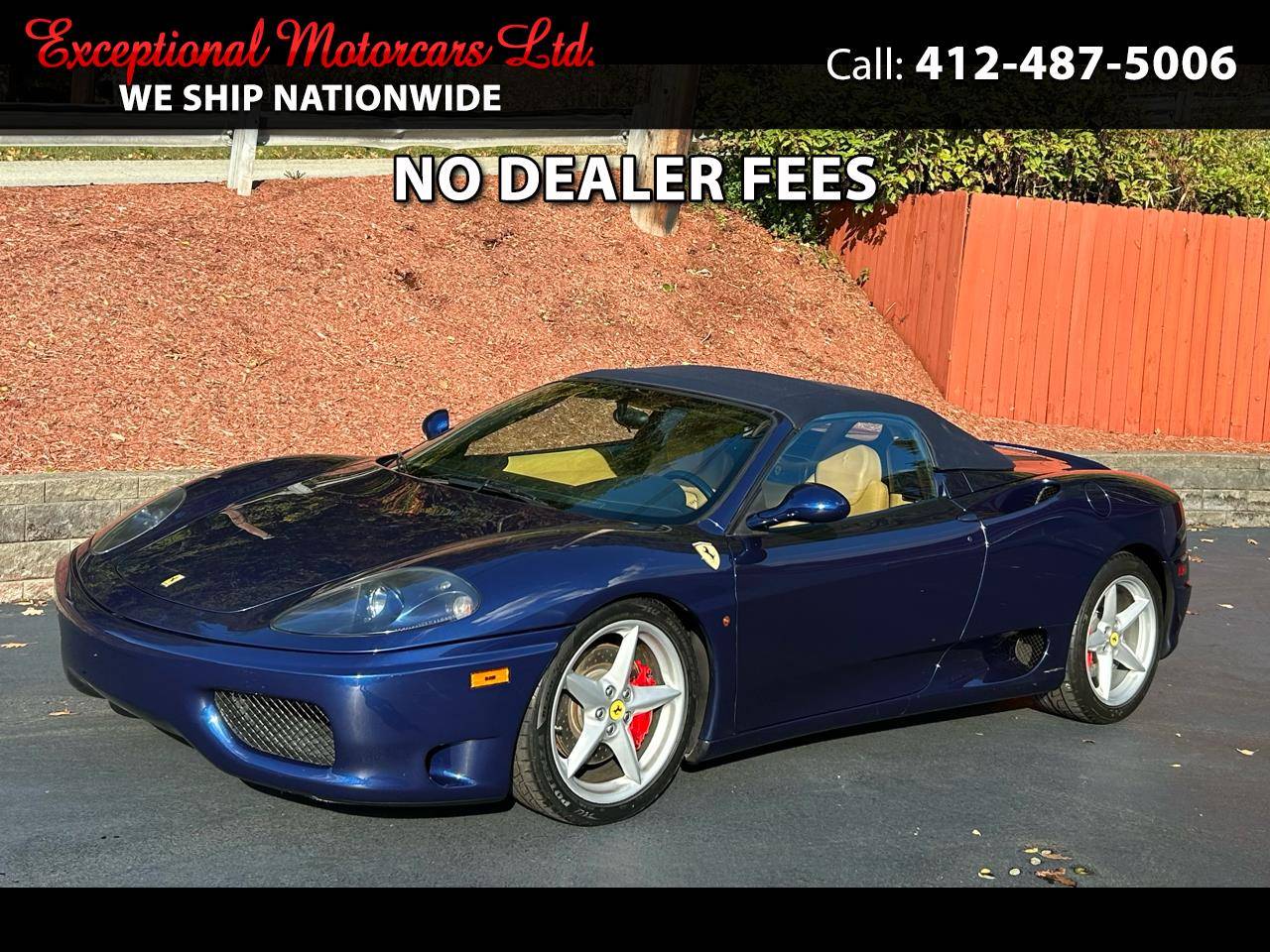 2005 Ferrari 360 Spider — Convertible — 16,096 mi — Glenshaw, PA