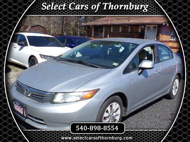2012 Honda Civic LX — Sedan — 161,034 mi — Fredericksburg, VA