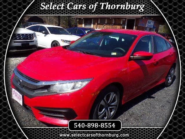 2017 Honda Civic LX — Sedan — 125,513 mi — Fredericksburg, VA