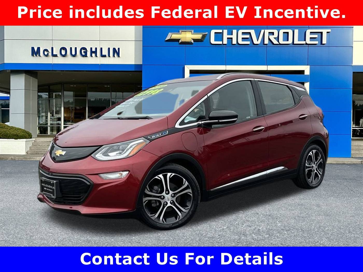 2018 Chevrolet Bolt EV Premier — Hatchback — 15,637 mi — Milwaukie, OR