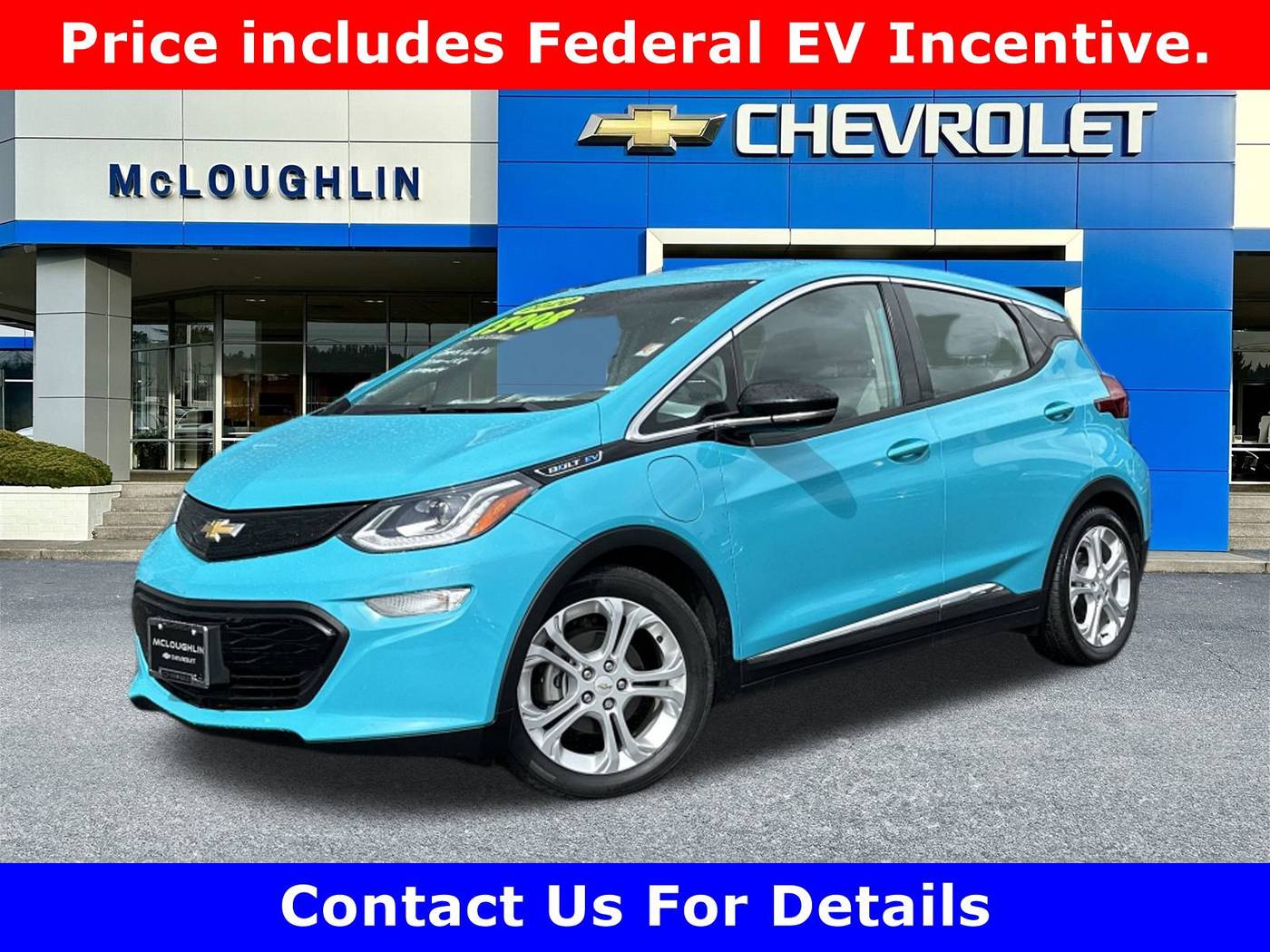 2020 Chevrolet Bolt EV LT — Hatchback — 10,795 mi — Milwaukie, OR