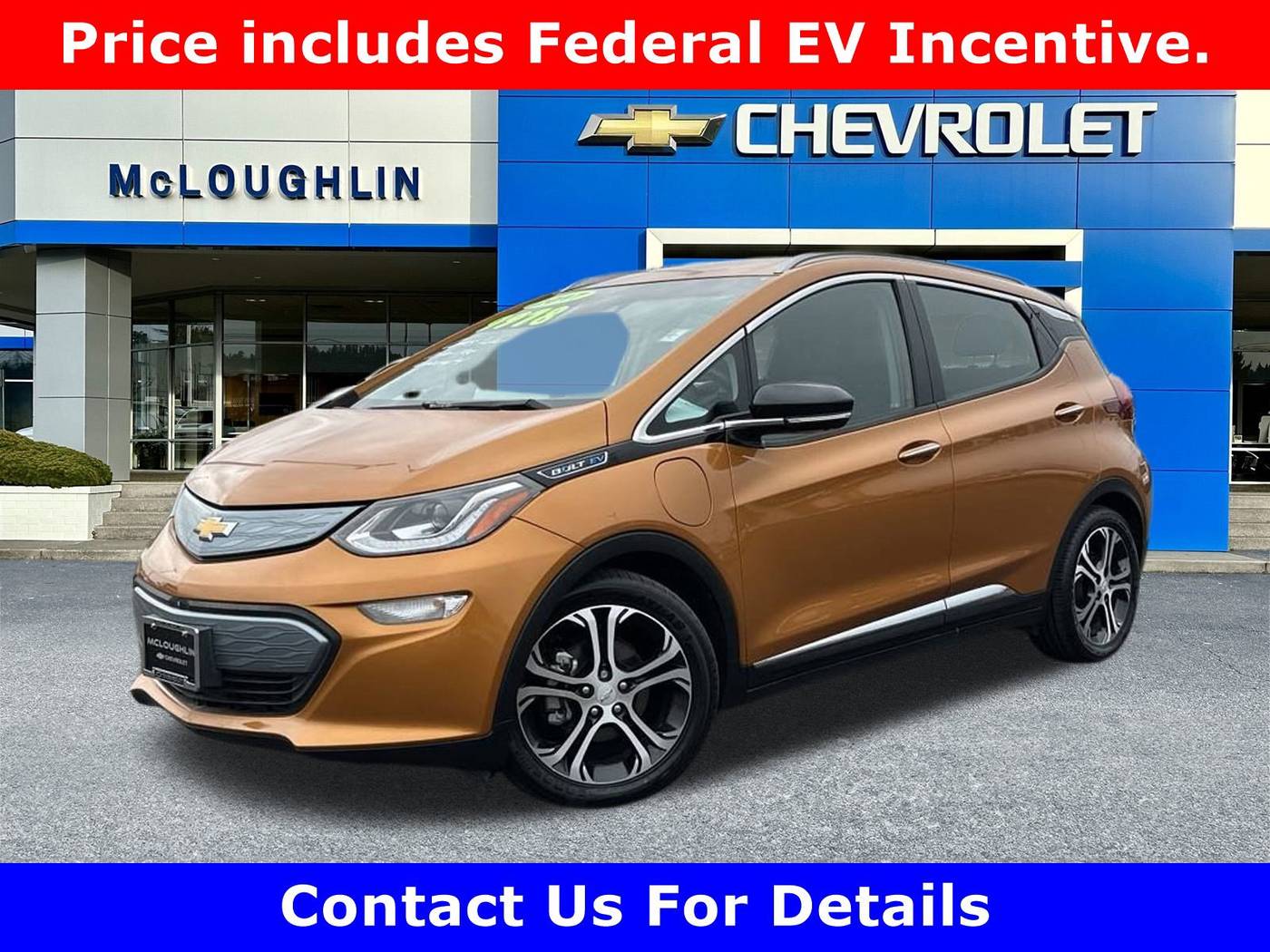 2017 Chevrolet Bolt EV Premier — Hatchback — 48,711 mi — Milwaukie, OR