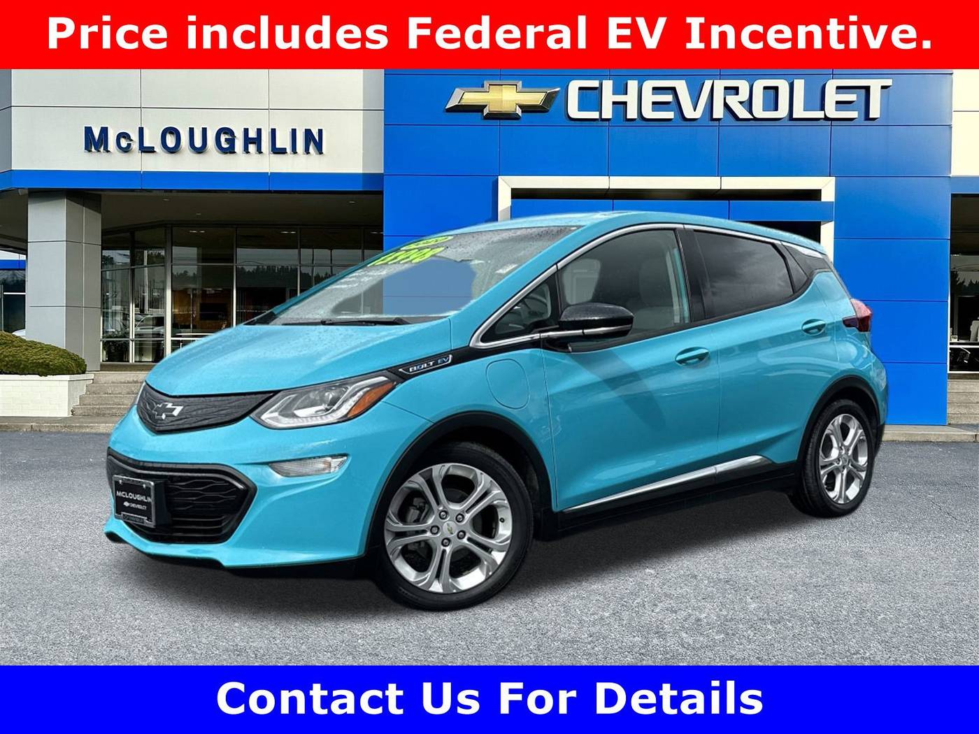 2020 Chevrolet Bolt EV LT — Hatchback — 13,689 mi — Milwaukie, OR
