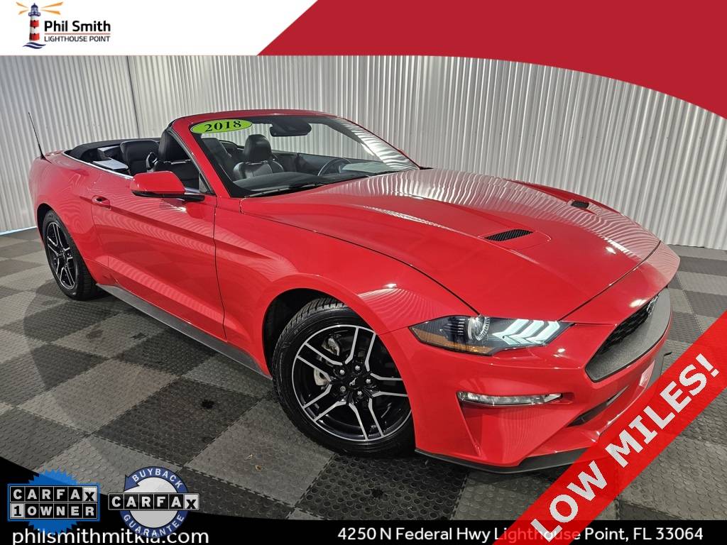 2018 Ford Mustang EcoBoost Premium — Convertible — 30,835 mi — Lighthouse Point, FL