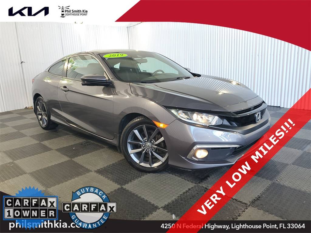 2019 Honda Civic EX — Coupe — 14,571 mi — Lighthouse Point, FL